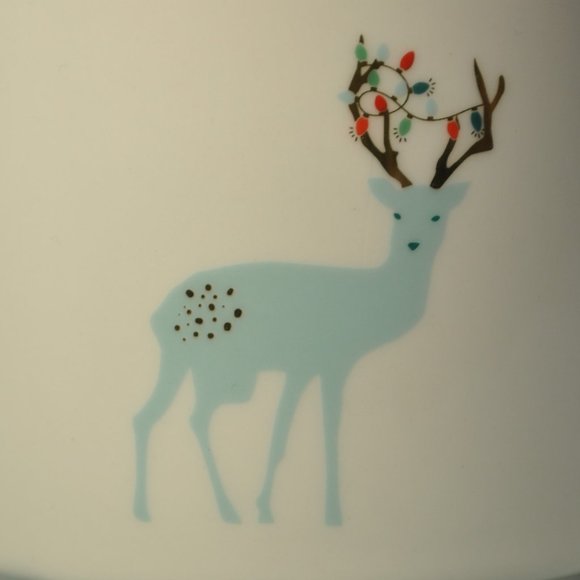16 oz David's Tea holiday reindeer mug (w887) - Picture 2 of 10